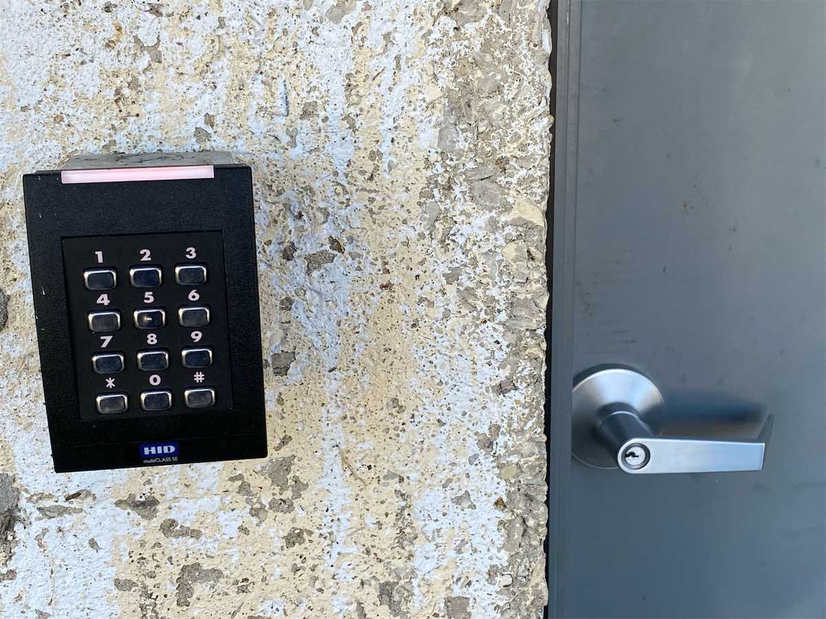 Axis door security featuring time-based employee access cards with the ability to easily activate & deactivate based on need